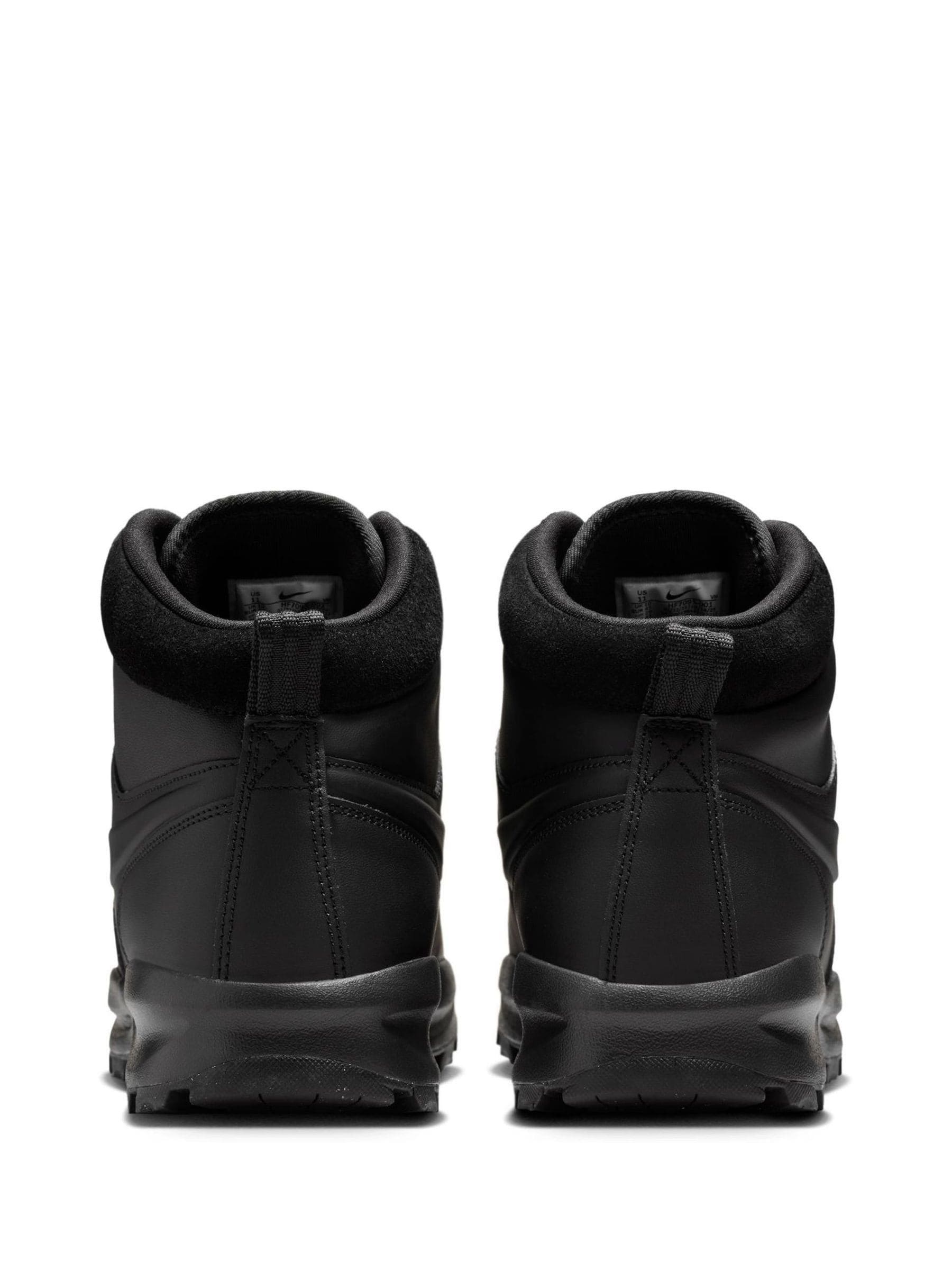 Zwart - Nike leren Manoa laarzen