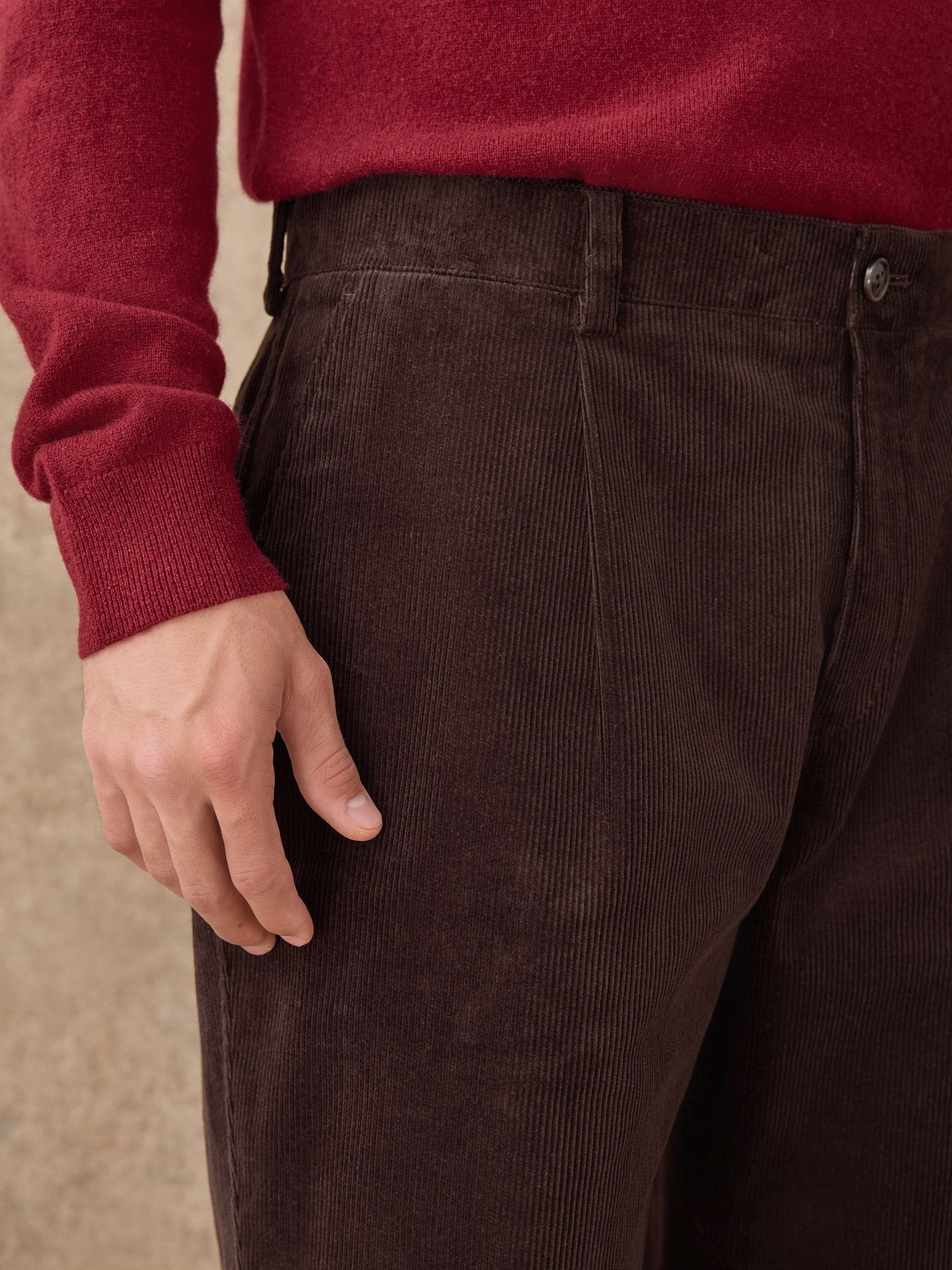 Bruin - Relaxed Fit Corduroy Suit Trousers