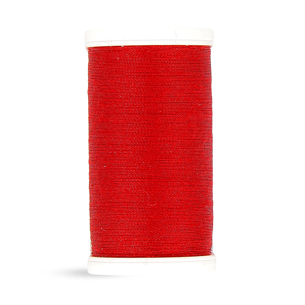 Fil LASER en polyester rouge cerise 100m