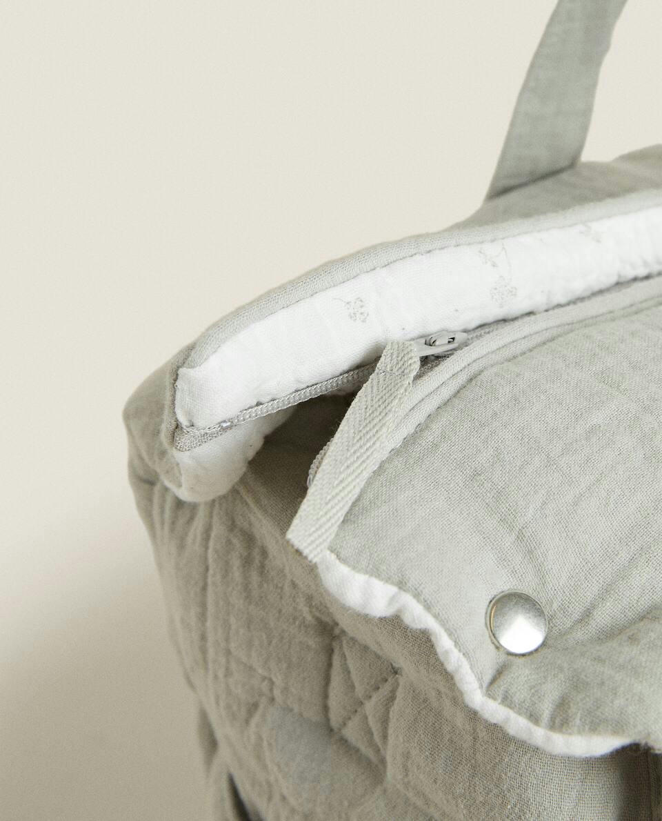 BOLSA DE MATERNIDADE COM ESTAMPA DE TREVO