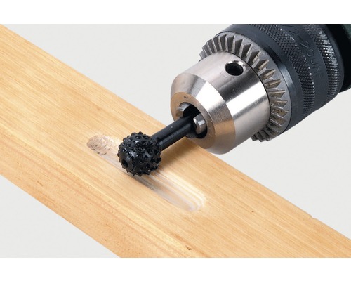 Bolvormige rasp Ø 15x15 mm wolfraamstaal voor hout