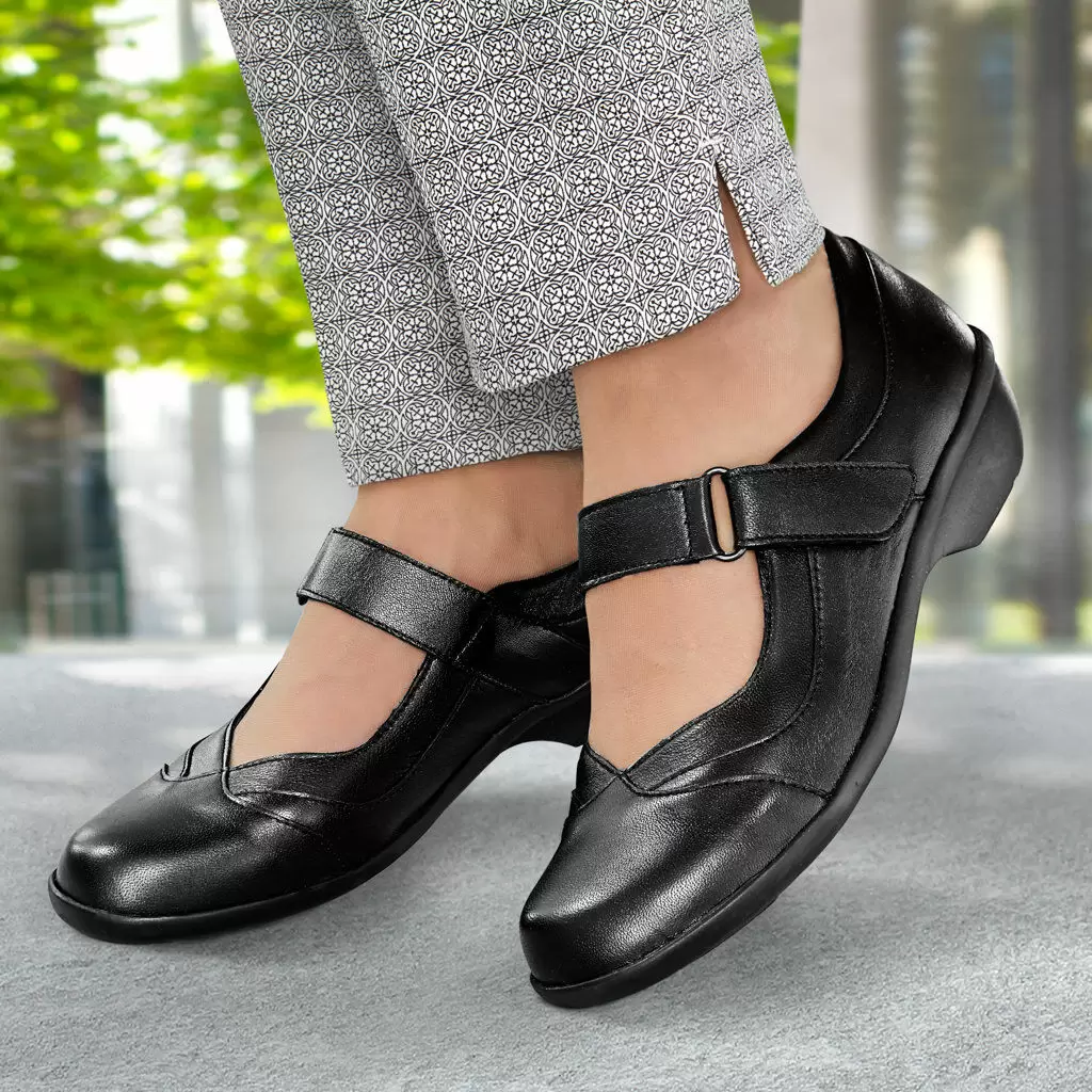 DAMEN - Spangenballerina NELA schwarz