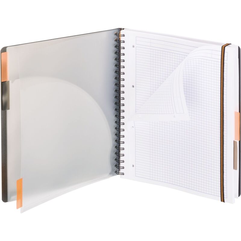 Cahier spirale probook Rhodiactive A4 petit carreaux 23 x 30 cm - 160 pages