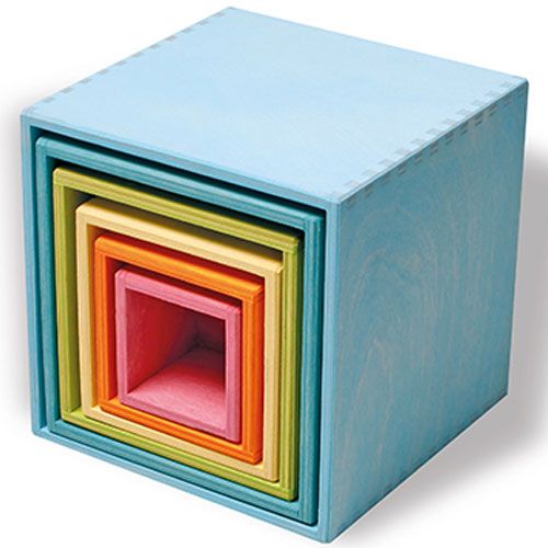 Grimm's kubussen groot - pastel