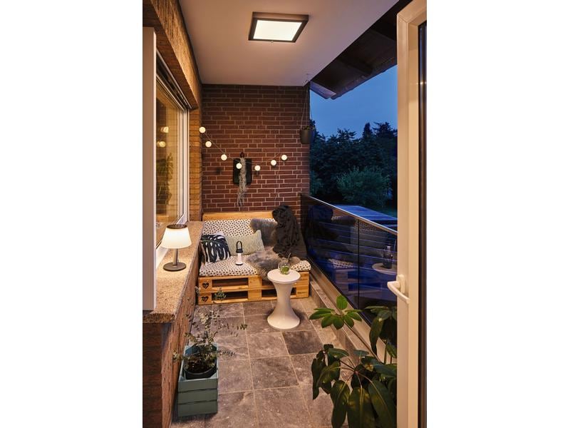 Paulmann Tischleuchte Solar Outdoor Lillesol, 3000K, Edelst Solarbetriebene Tischleuchte