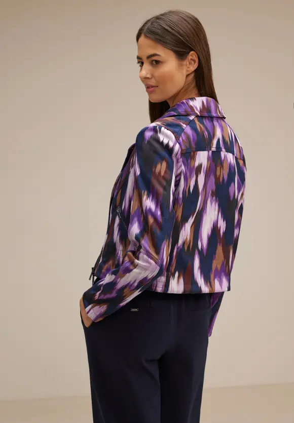 Multicolor Bikerjacke - deep pure lilac