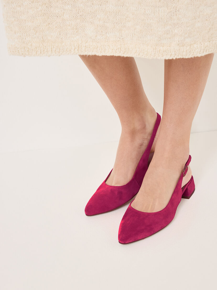 Leren Slingpumps - pink
