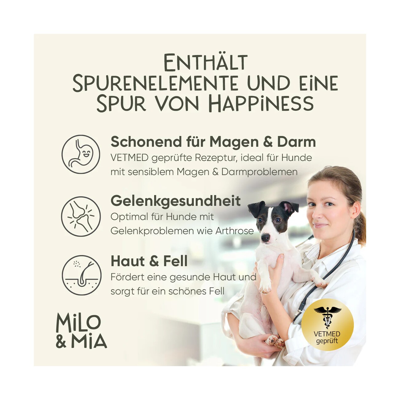 Milo & Mia Wild, Lamm & Nudeln 24x400 g