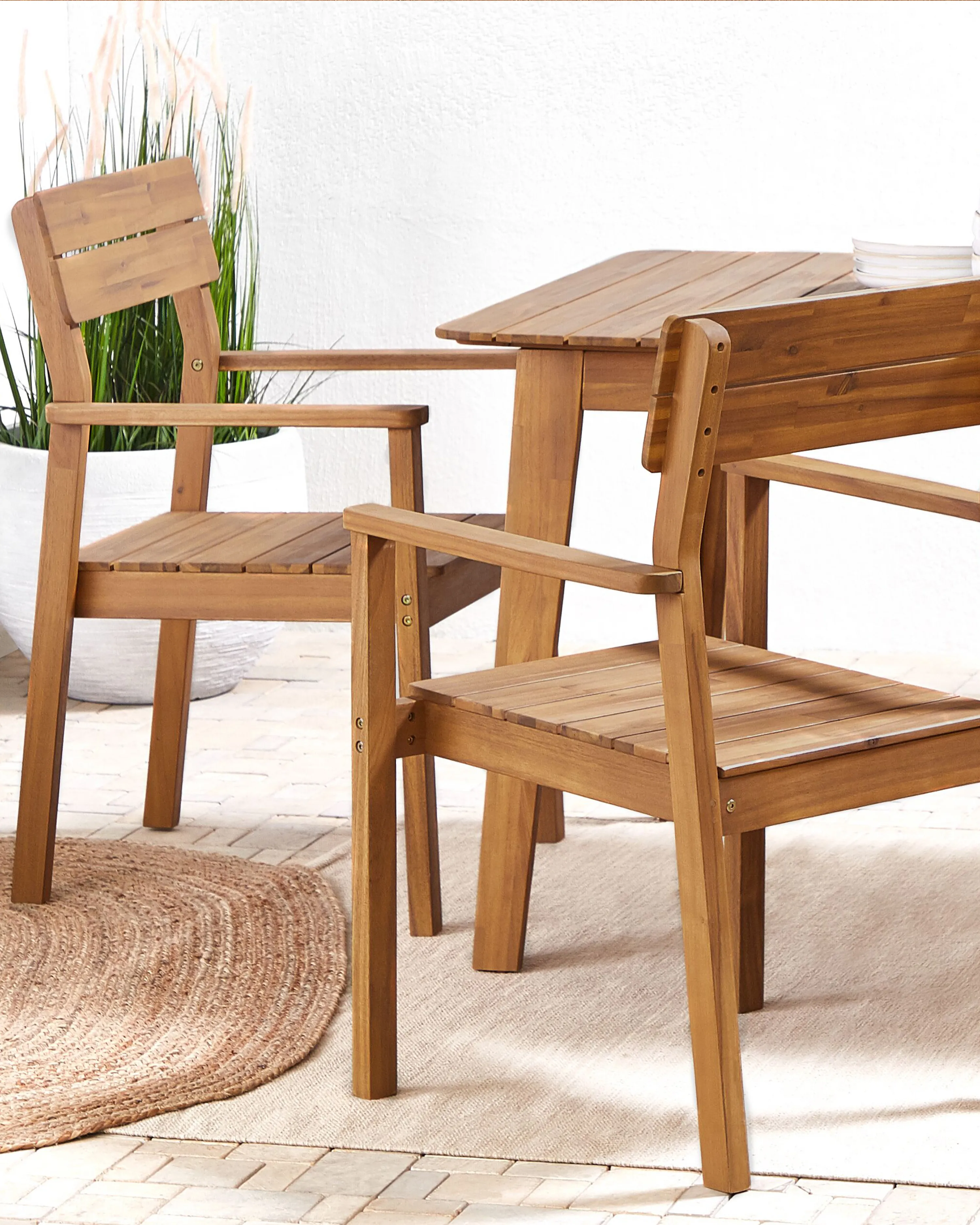 Set van 6 tuinstoelen FORNELLI Acaciahout Bruin