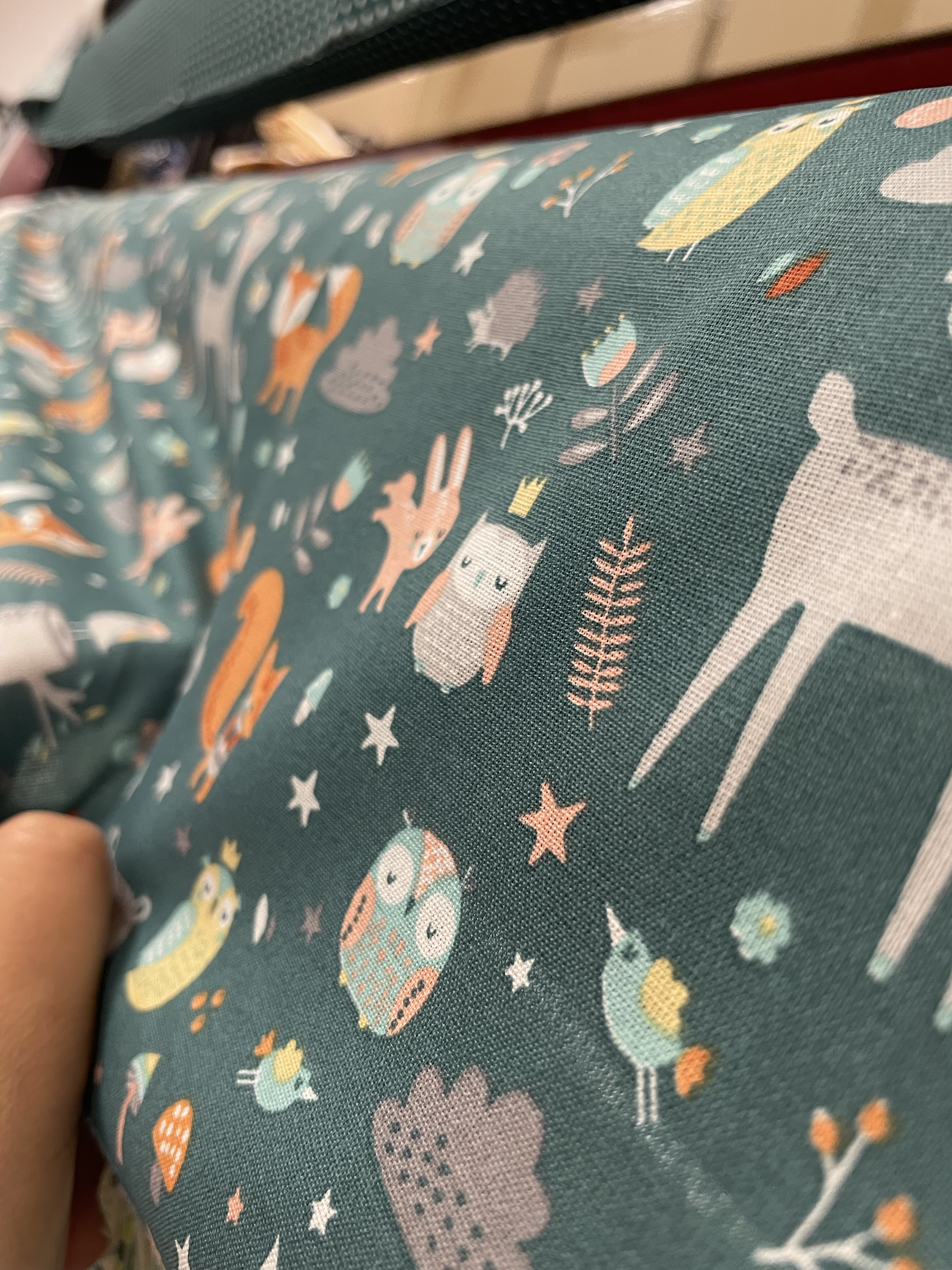 Tissu Coton Au Mètre Animaux De La Forêt Ex1076
