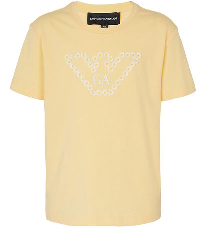 Emporio Armani T-Shirt - Golden Haze m. Logo
