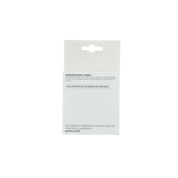 GAMMA K2 Dubbel Geaard Stopcontact Wit