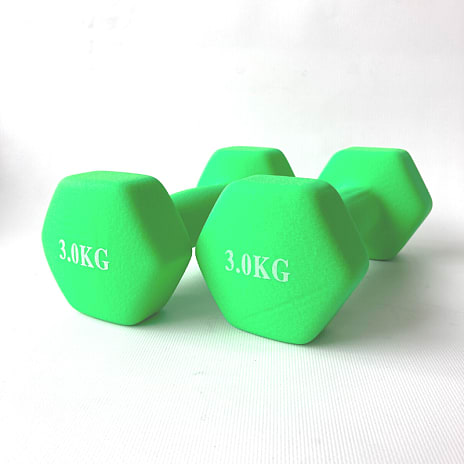 Asg neoprene håndvægt - sæt 3kg