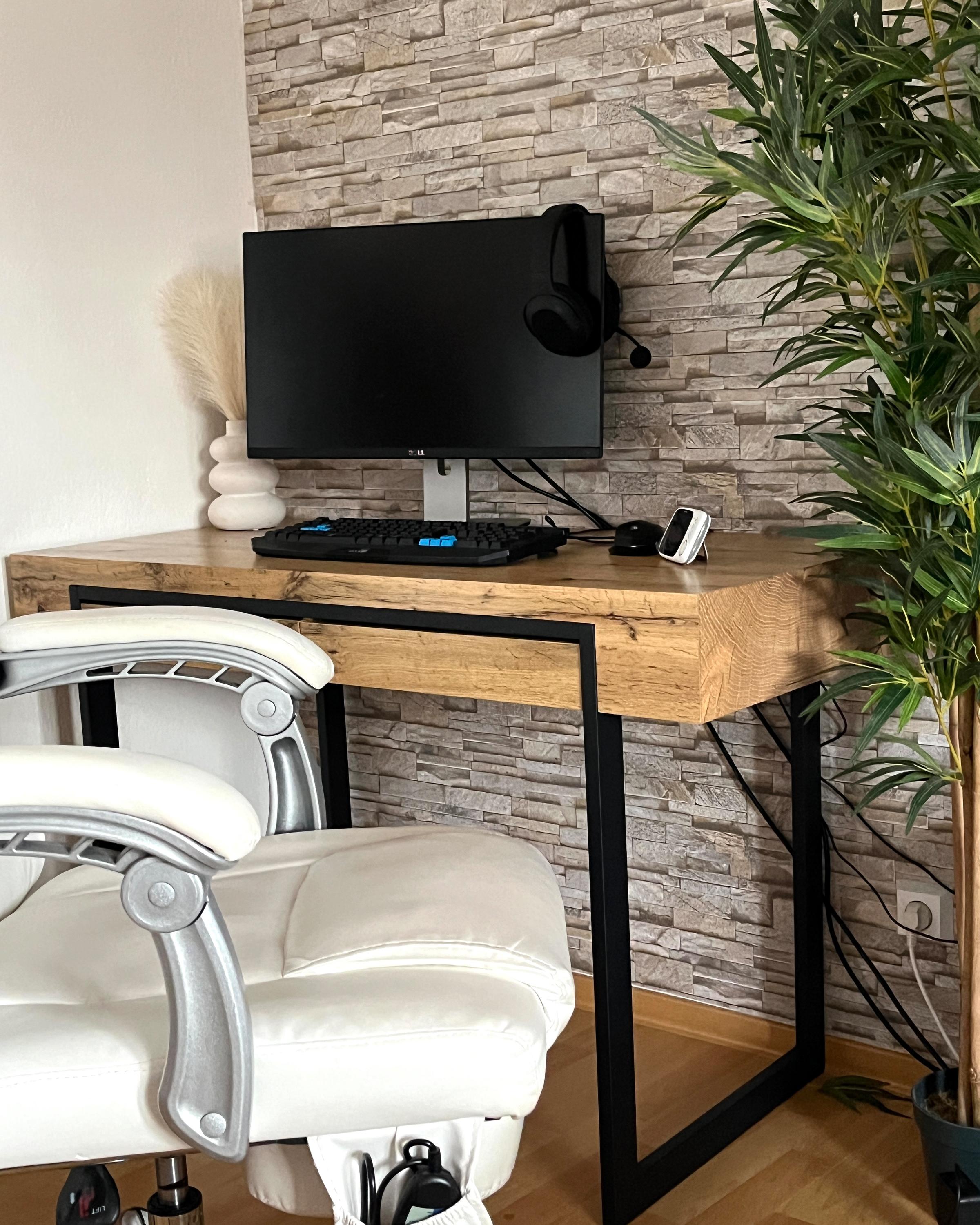 Bureau VIDA Lichtbruin 120 cm 55 cm met opbergruimte