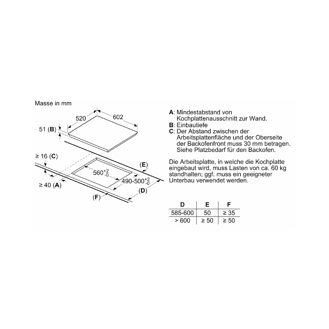 Siemens EX675LEC1E Induktionskochfeld mit Designrahmen 60 cm