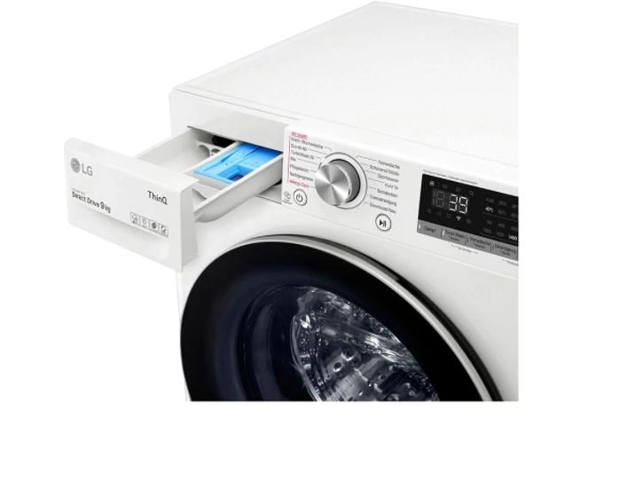 LG Waschmaschine F4WV709P1E Links Frontloader mit 9 kg Ladekapazität