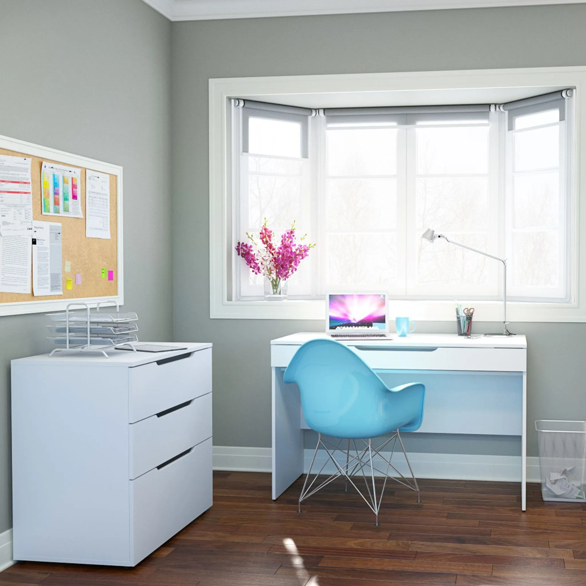 Nexera Bureau de Travail Arobas - Blanc