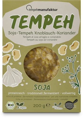Tempehmanufaktur BIO Tempeh Knoblauch-Koriander