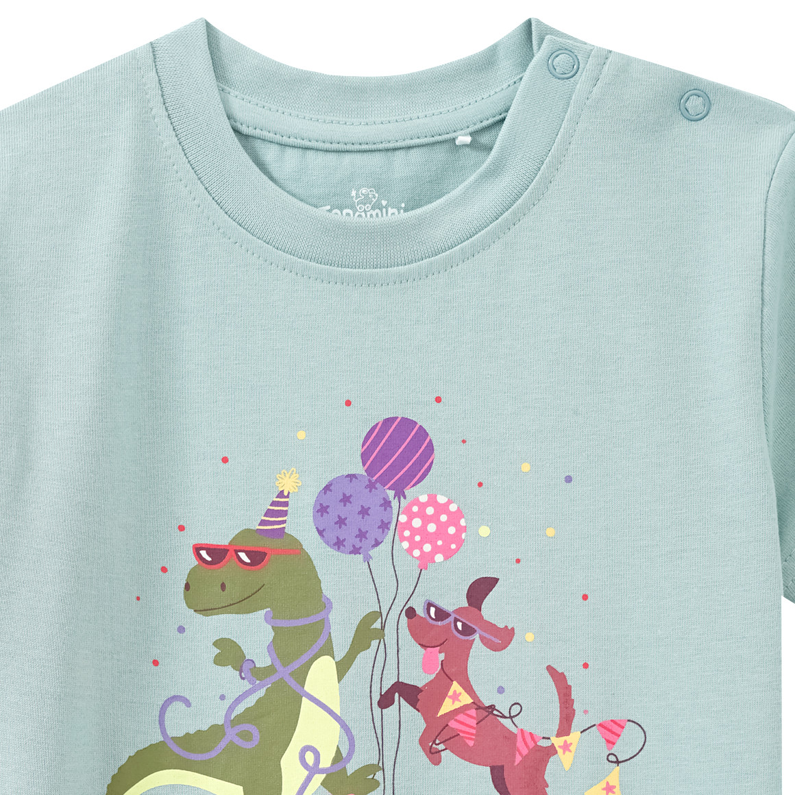 Topomini Baby T-Shirt mit Geburtstags-Motiv hellgrün