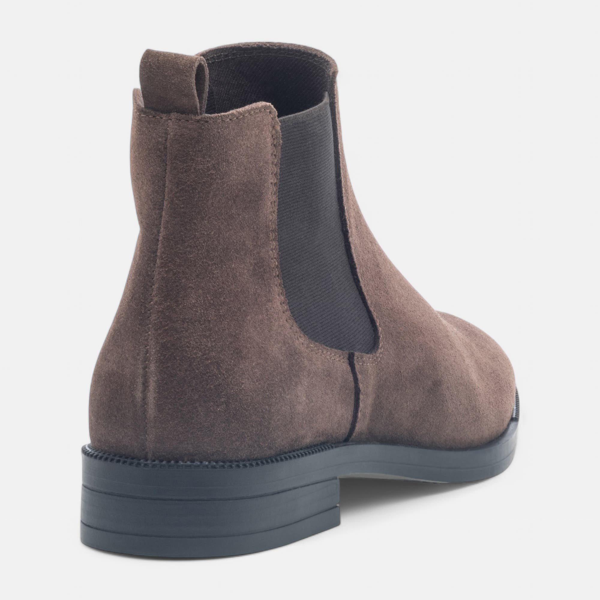 Boots chelsea Femme en cuir taupe