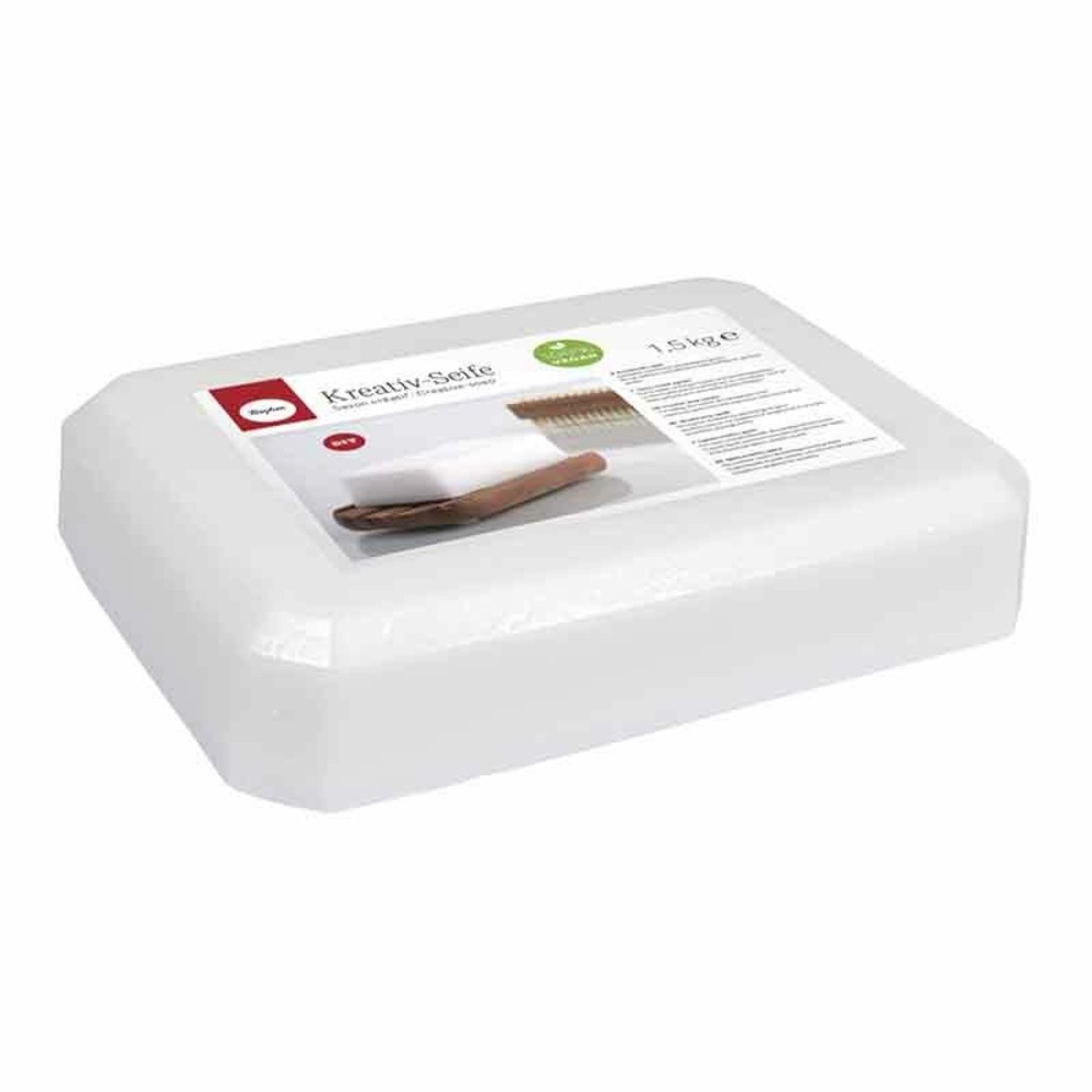Savon créatif blanc bloc de 1,5 kg