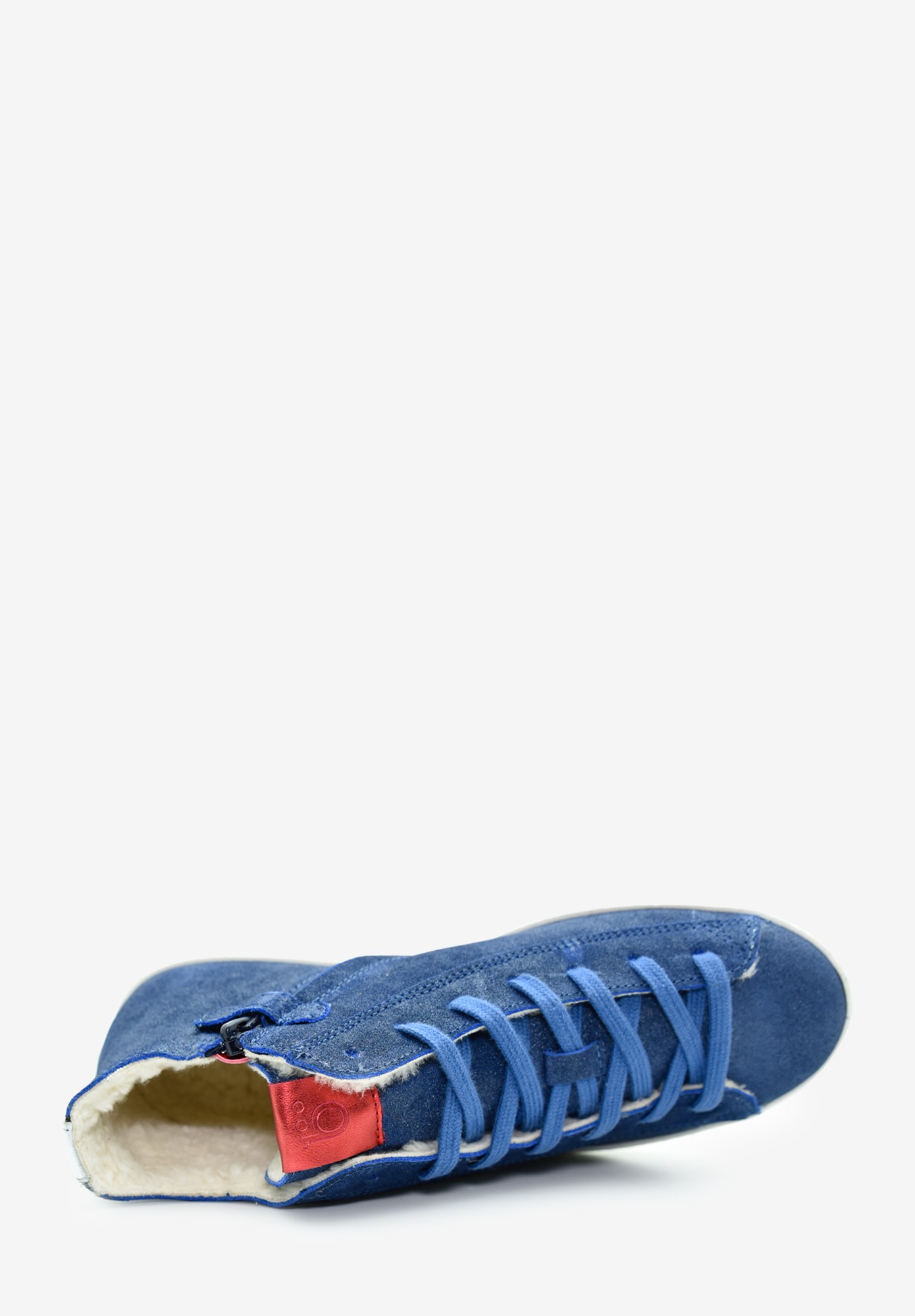 Basel lace TEX Wollfutter Junior Blau Silber