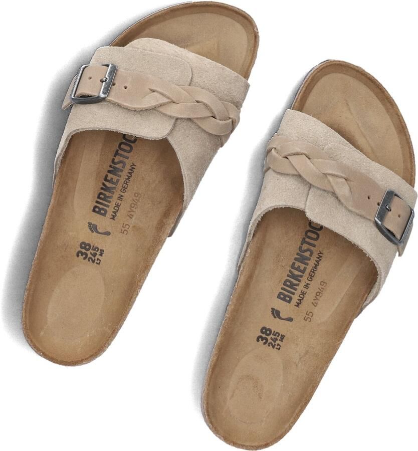 BIRKENSTOCK Slippers Oita Braided Maat: 40 Materiaal: Suède Kleur: Taupe