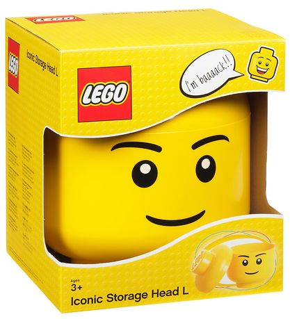 LEGO? Storage Opbevaringsboks - Stor - Hoved - 27 cm - Dreng