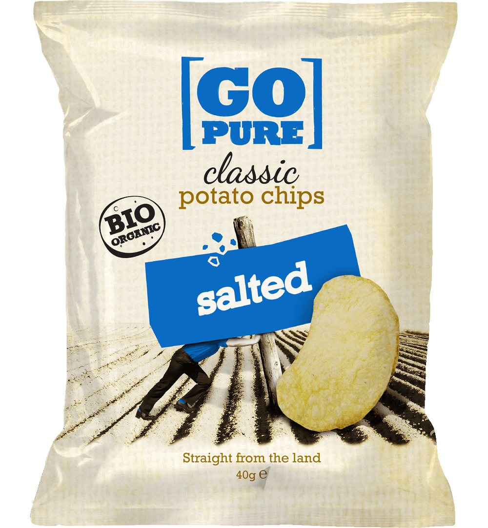 Go Pure Chips naturel gezouten bio (40 gr)