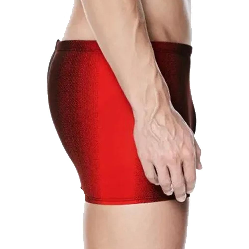 Nike Boxer de bain Noir/Rouge Homme Nike Square