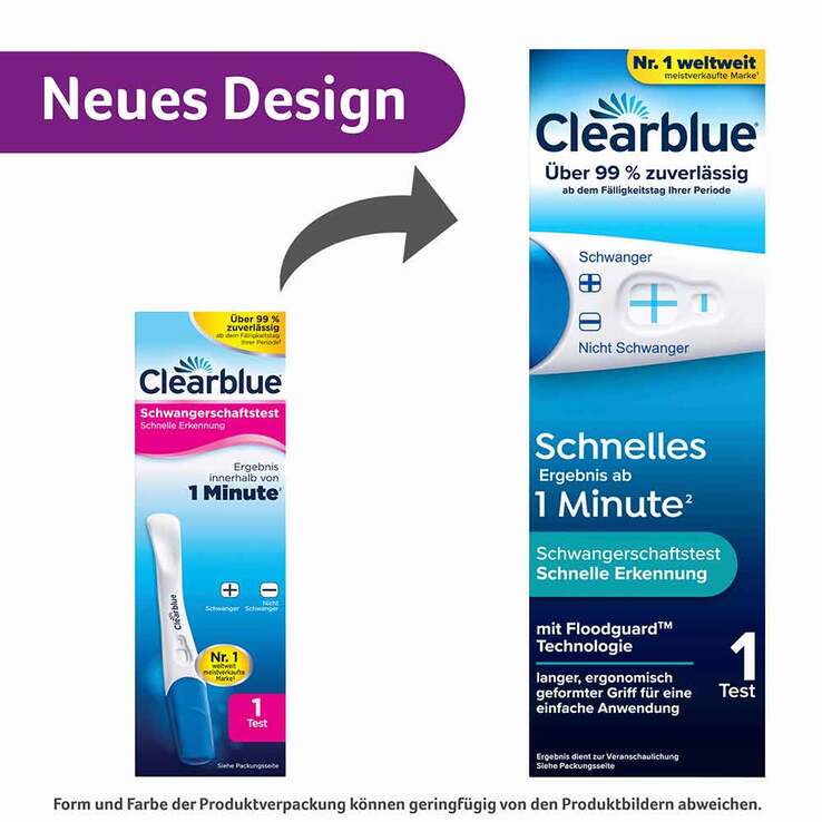 Clearblue Schwangerschaftstest Schnelle Erkennung, 1 St