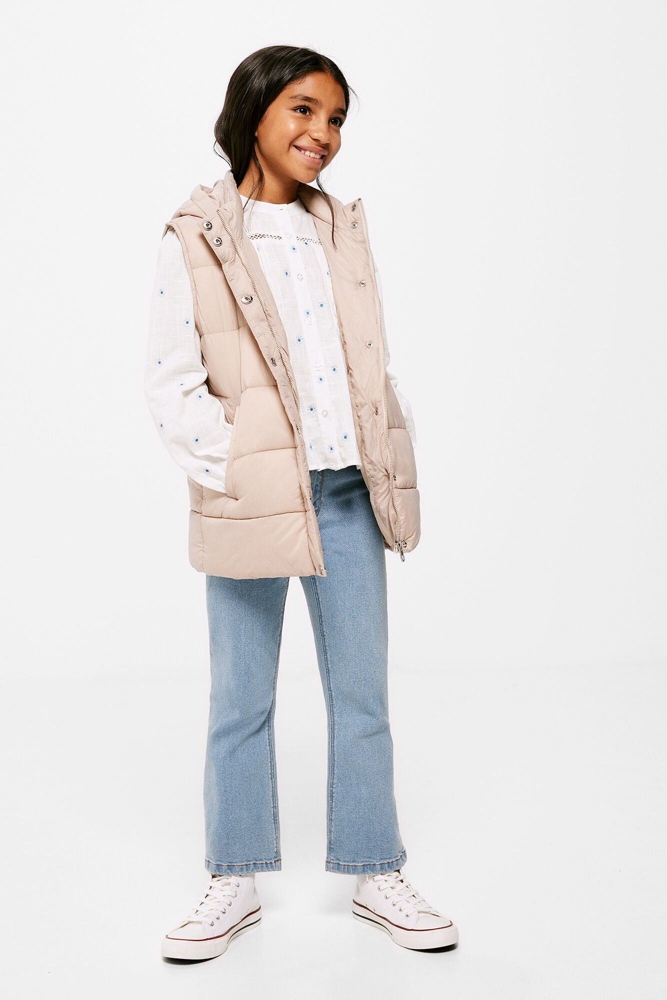 Blusa floral para meninas