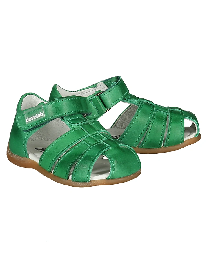 Lauflernsandalen DEVE mit Zehenschutz in grün