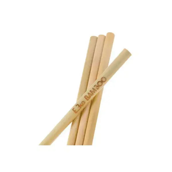 Canudos de bambu Ekobamboo, 12 unidades