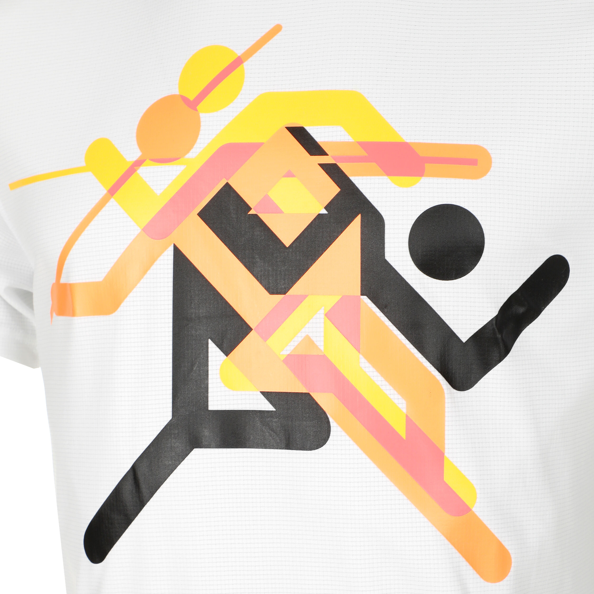 Puma Run Faster Icons Graphic Maillot De Course Hommes - Blanc , Multicouleur