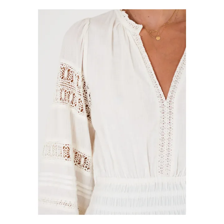 M.A.B.E. Robe Loretta Midi | Ecru