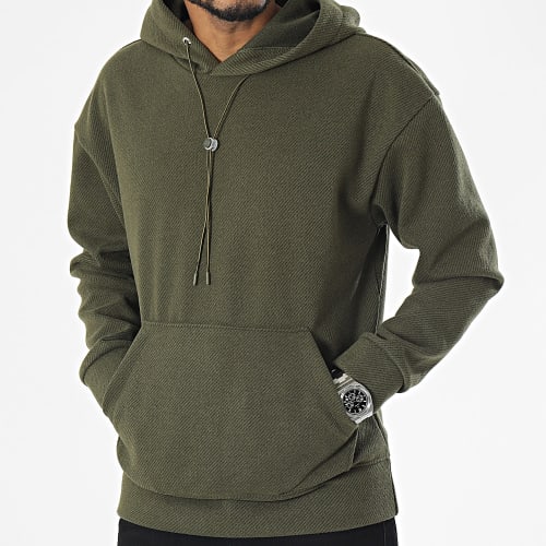 Sweat Capuche Vert Kaki