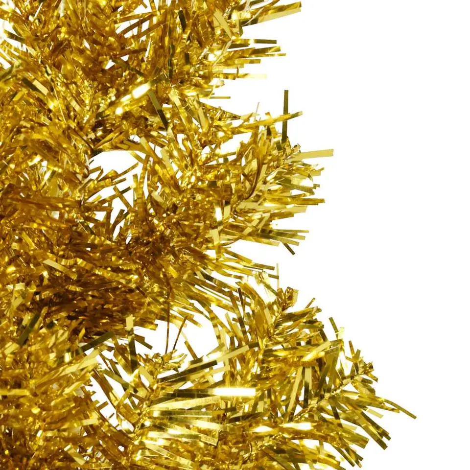 vidaXL - Halve Kunstkerstboom - Goud - 120 cm