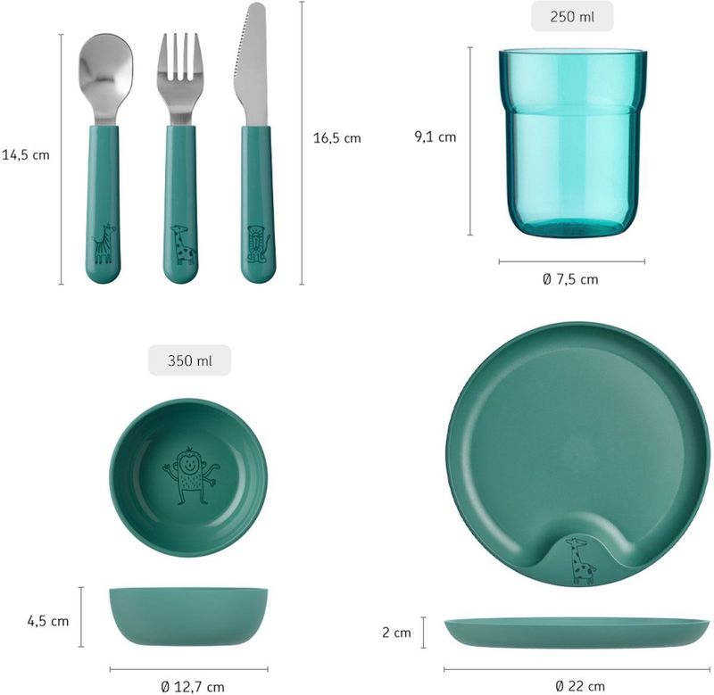 Mepal Mio - Kinderservies Set - 6-delig - Fairy Garden - BPA-vrij