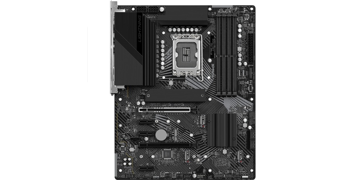 ASRockZ790 PG Lightning socket 1700 moederbord  (Zwart, RAID, 2.5 Gb-LAN, Sound, ATX)