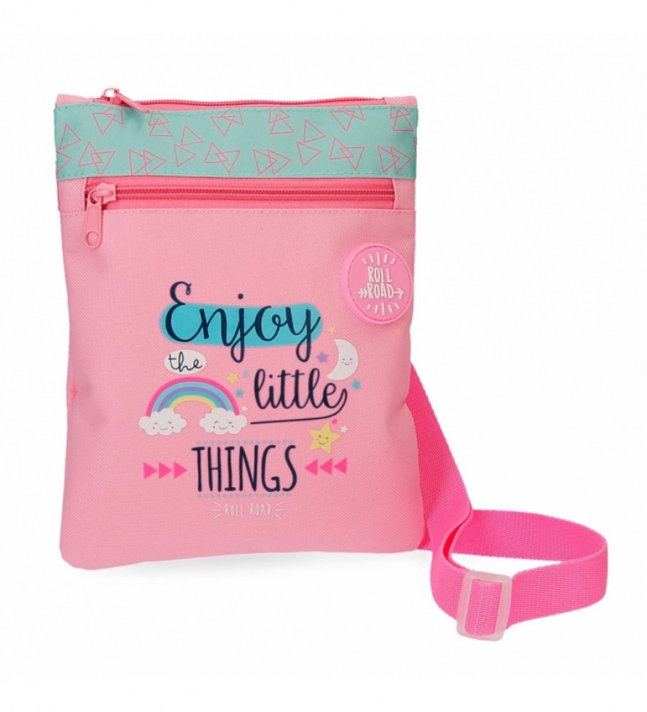 Bolsa de Ombro Roll Road Little Things - 24x20x0,5cm - Rosa