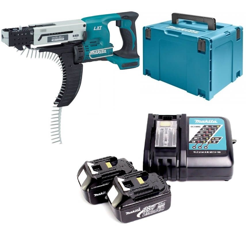 Makita DFR550RFJ 18V Li-ion accu schroefautomaat set (2x 3.0Ah) in Mbox