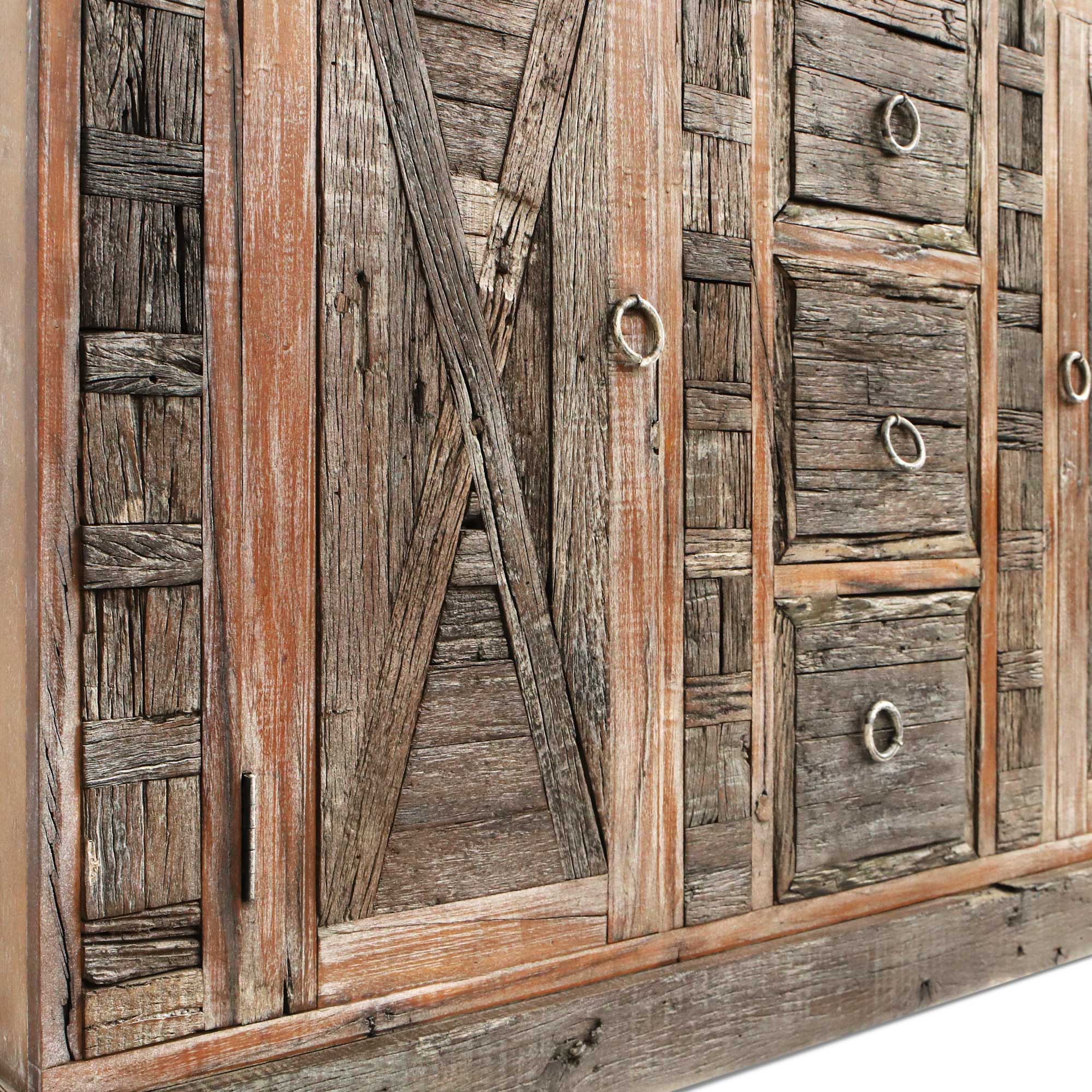 Theke 'Handson' aus Mangoholz, B 160 cm, H 110 cm, L 45 cm von fischer's lagerhaus