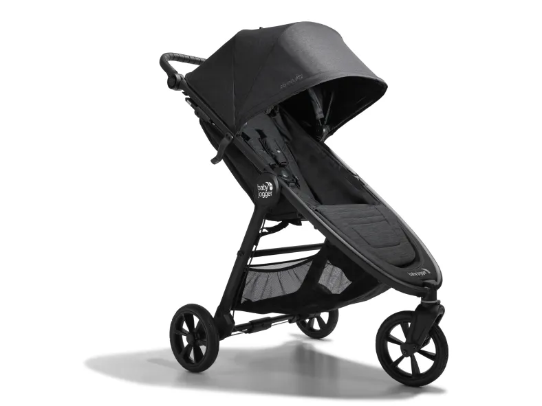 Baby Jogger city mini GT2, Baldakin, Terrængående klapvogn, Ethvert køn, Hollow-out wheels, Sammenfoldelig, Sort