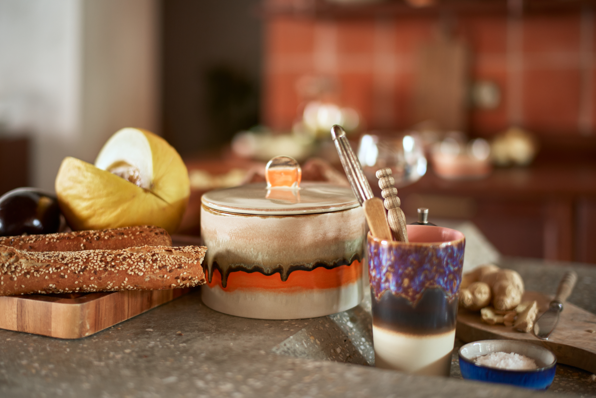 Servies 70's Ceramics Cookie voorraadpot Burst