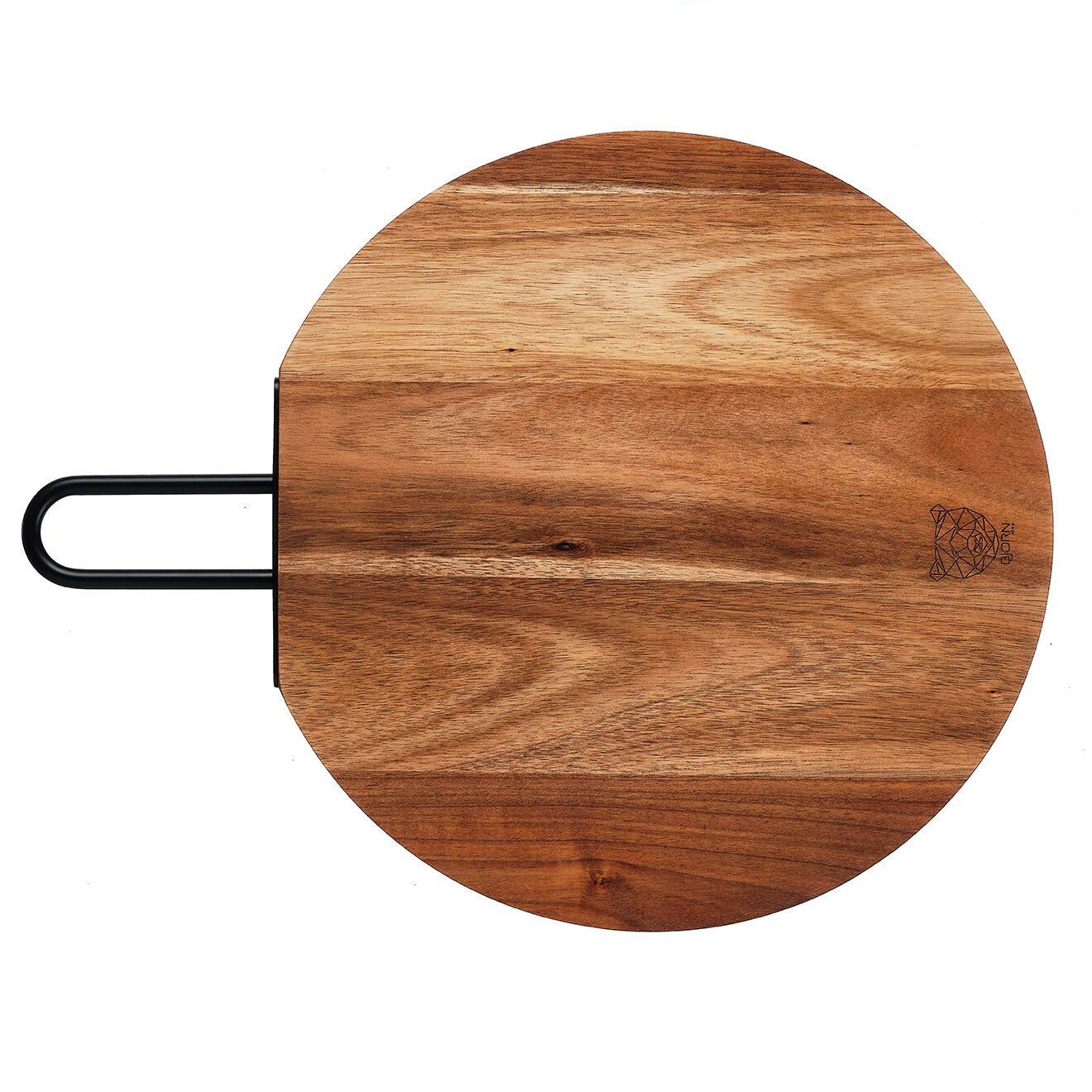 Bjorn Planche à découper en bois d'acacia Stine bois vernis - 40x31x1 cm