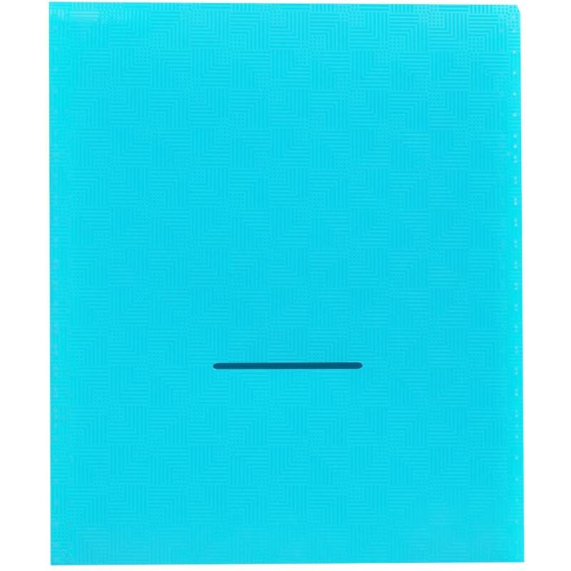 Trieur valisette vertical 6 compatiments PP recyclé Pop'N Co - Cyan
