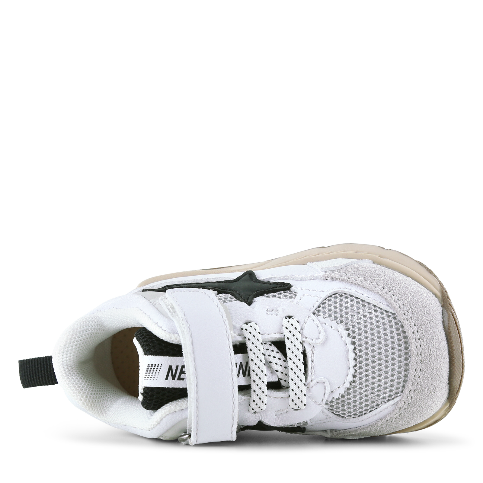 Shoesme zwart met witte sneaker Microleer | Jongens schoenen
