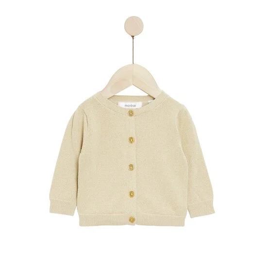 Bleu Ballerine Cardigan en tricot   Glitter Gold Bastille        de               Marèse