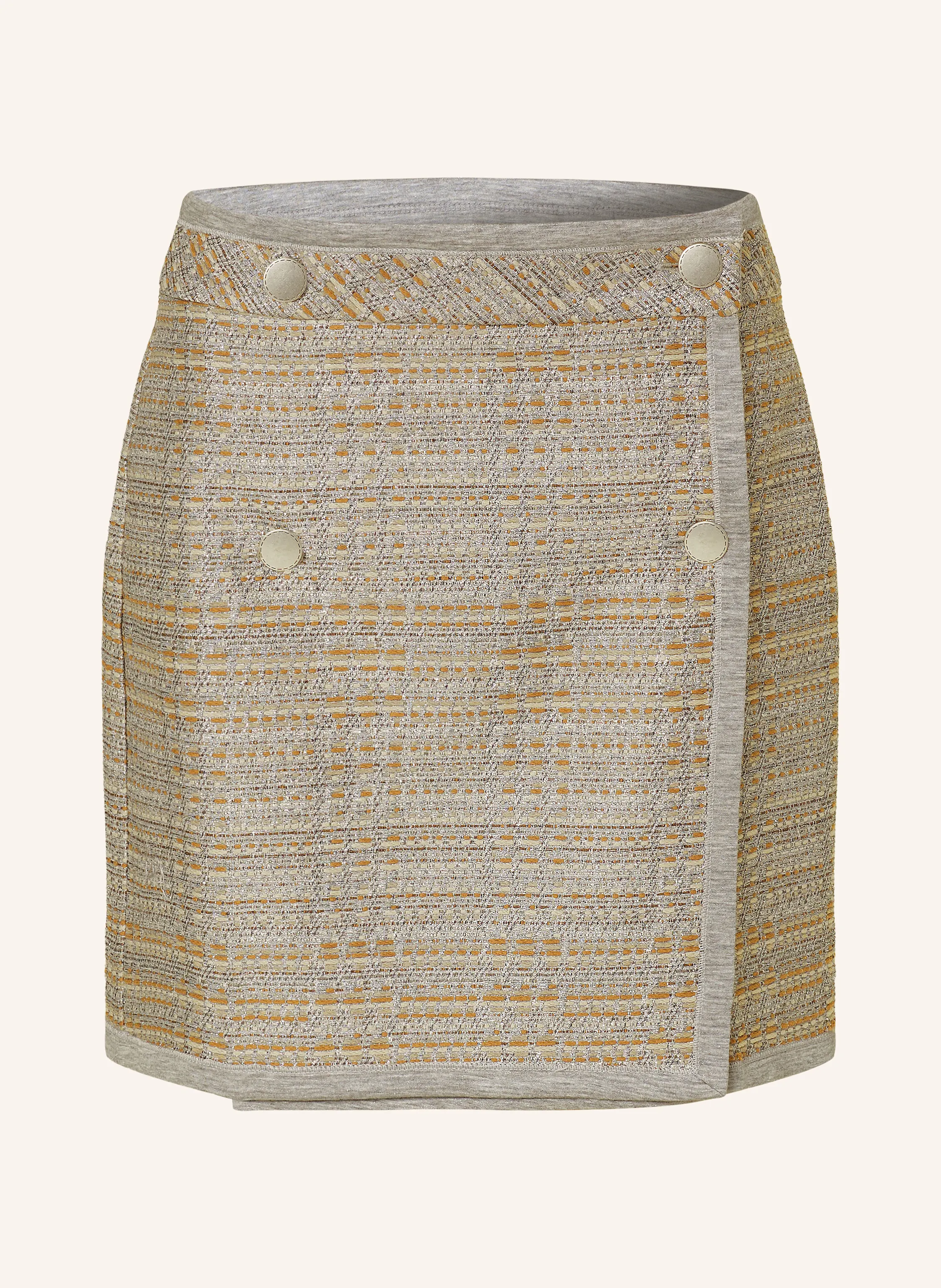 SEM PER LEI Tweed-Rock mit Glitzergarn